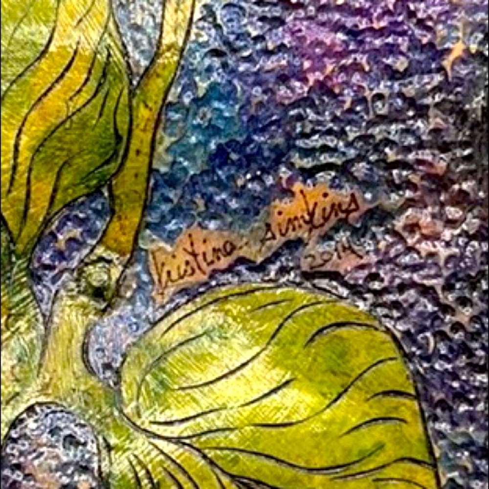 “StarGazer Lily Vase” Original Gourd Art Vessel / Vase Kristina Simkins ©2014 - Picture 16 of 17